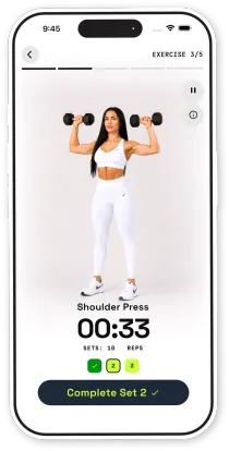 Dumbly guided workout screen
